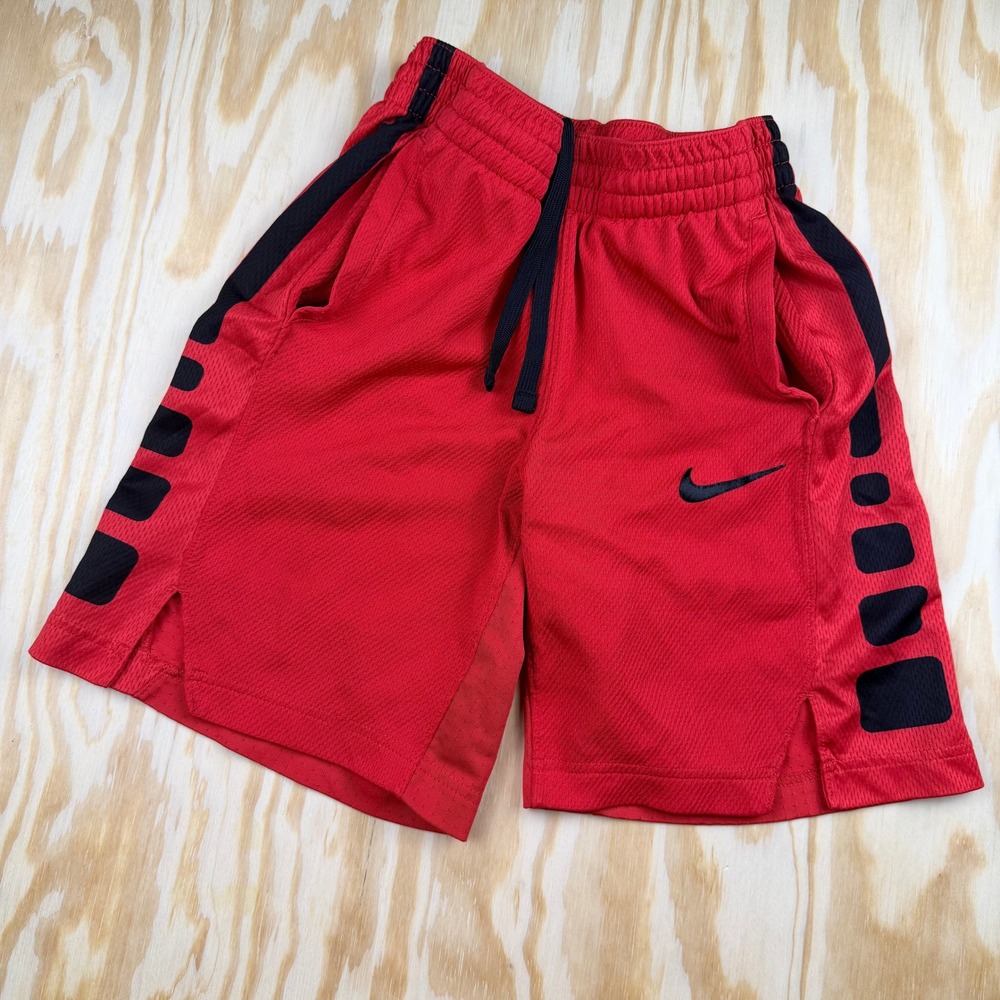 Nike Elite Boys Red Black Dri-FIT Basketball Shorts Size Medium M